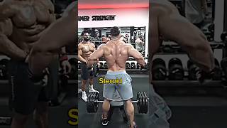 Steroids💉 Vs Natural🙏 gym gymmotivation steroidsideeffects steroidfree natural shorts [upl. by Anaujat]