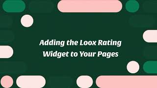 Adding the Loox Rating Widget to Your Product Pages [upl. by Darryn]