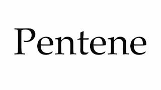 How to Pronounce Pentene [upl. by Tolmann]