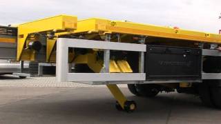 FAYMONVILLE TeleMAX  Semitrailer for heavy haulage transport Hydraulic Landing Leg [upl. by Bodnar]