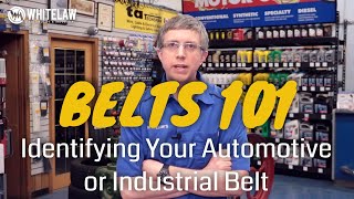 V Belt Sizes amp Types  Identifying Your Auto or Industrial Belt [upl. by Altheta]