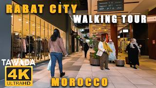 RABAT City 4K UHD Walking Tour Morocco 🇲🇦 [upl. by Atiuqel]