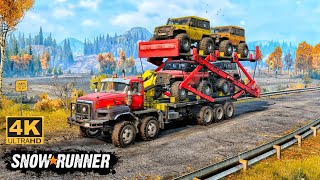 Paystar 5600TS Offroad Truck Double Decker In SnowRunner Season 14 offroad truck 4k [upl. by Elga]