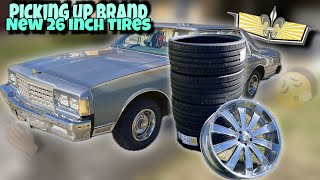 I Bought FOUR BRAND NEW Skinny Tires for My Box Chevys 26 Inch Rims [upl. by Myrna]