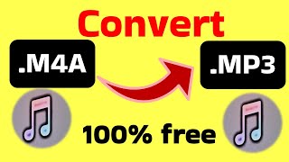 How To Convert M4A To MP3 offline free audio file M4A To MP3 Converter vlc gyansection [upl. by Yrallih]