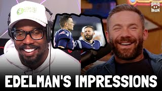 Julian Edelman Impersonates Tom Brady Gronk and Bill Belichick  The Voncast [upl. by Osher]