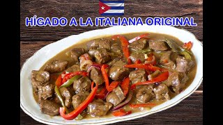 HIGADO A LA ITALIANA RECETA CUBANA💯 [upl. by Nuavahs]