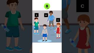 Find who threw a water on a boy  puzzle riddles detective puzzlegame [upl. by Anuahsar]