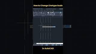 How to Change Linetype Scale in AutoCAD autocad shorts [upl. by Moyna]