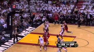 Derrick Rose 3 nasty dunks vs Heat 2011 NBA playoffs ECF GM4 [upl. by Gaby]