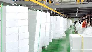 How to Produce Styrofoam Boxes on Massive Scale Styrofoam Automatic Production Factory [upl. by Adlanor]