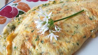 Wild Herb Omelette With Cheese [upl. by Gollin707]