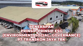 PT Transkon Jaya Tbk Peduli Isu ESG Environmental Social Governance [upl. by Twelve121]