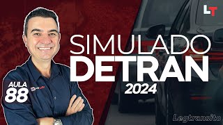 SIMULADO DETRAN QUESTÕES 2024  AULA 88 SimuladoLegTransito2024 Detran2024 [upl. by Finny]