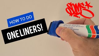 ONE LINERS  Graffiti Handstyle Tutorial graffiti graffitiart tutorial [upl. by Cosmo212]