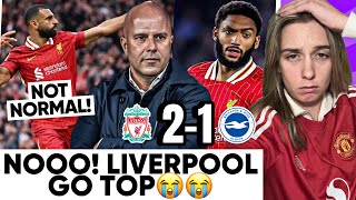 Liverpool Must Be Stopped Salah Is A JOKE😭 Liverpool 21 Brighton Reaction [upl. by Kimmel]