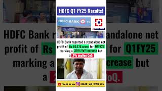 HDFC Bank Q1 results today ytshorts tradebyvm [upl. by Peedsaj496]