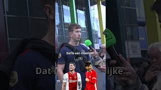 Eens met de keuzes van deze Ajaxfan 👀 ajax [upl. by Ydnes]