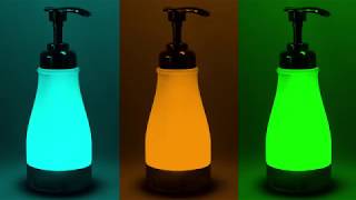 quotillumiSoapquot  Night Light Soap Dispenser by illumiBowl [upl. by Dnalevelc]