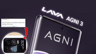 Lava Agni 3 5G kye Specification Price amp Launch Date [upl. by Nnarual]