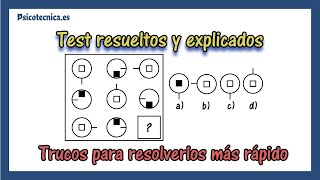 🧠 Test psicotecnico razonamiento abstracto con respuestas  con 20 ejercicios explicados [upl. by Niamrej]