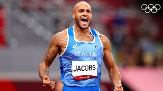 Athletics Tokyo 2020 Italian Marcell Jacobs claims 100m crown  Tokyo2020 Highlights [upl. by Eph]