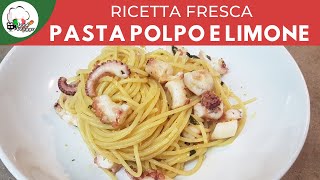 Spaghetti polpo e limone in 1 minuto  ricette veloci  FoodVlogger [upl. by Arreip]