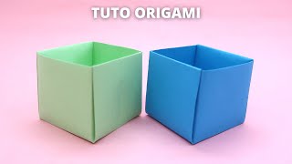 Comment faire une boite en papier  Origami Facile TUTO [upl. by Butterworth]