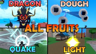 All FRUITS Showcase  King Legacy [upl. by Shipman279]