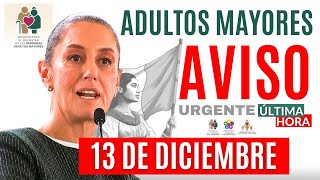 🔴7 DICIEMBRE AVISO🛎️PAGO A RECIBIR CALENDARIO Y MONTO ADULTOS MAYORES PENSION BIENESTAR 2025🔴 [upl. by Ednargel890]