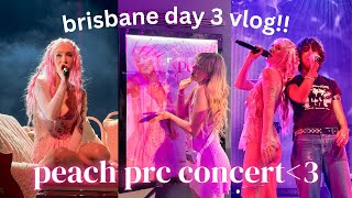 PEACH PRC CONCERT VLOG  BRISBANE DAY 3 🎤 💖 [upl. by Kariv]