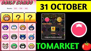 Tomarket Airdrop Daily Combo 31 October  Tomato Daily Combo Today  Tomarket daily combo card [upl. by Remot696]