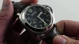 Panerai Luminor Marina Automatic PAM 164 Luxury Watch Review [upl. by Cirilla]