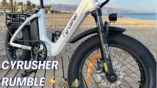 Una BICICLETA ELÉCTRICA TodoTerreno para moverte por CUALQUIER LUGAR ⛰️ 🚴‍♂️ Cyrusher Rumble [upl. by Esli]