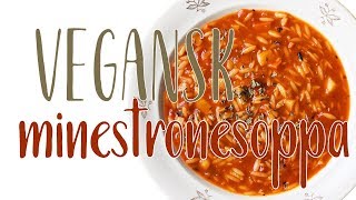 Vegansk minestronesoppa på rotfrukter  Lättlagad och värmande [upl. by Sayles]