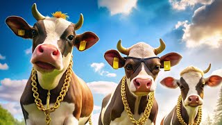 FUNNY COW DANCE EVER 25 │ Cow Songs amp Fun Cow Videos │ Watch Dancing Cow [upl. by Ahsoek867]