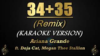 3435 Remix  Ariana Grande ft Doja Cat Megan Thee Stallion KaraokeInstrumental [upl. by Duile]