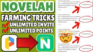 NOVELAH APP FARMING TRICKS 2023  UNLIMITED POINTS 100 EFFECTIVE 💸 [upl. by Bliss951]