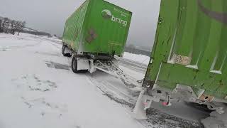 One Day With Me And My Volvo 500 In Norway Container Job In Winter From Narvik Train Station [upl. by Hillery812]