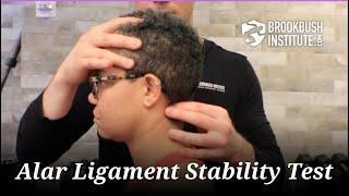 Alar Ligament StabilityTest [upl. by Aronek]