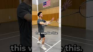 How To Flick Serve badminton shorts [upl. by Ylsew372]