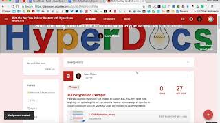 Uploading HyperDoc in Google Classroom [upl. by Meikah]