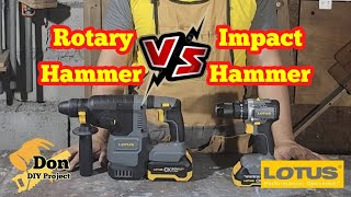 Rotary Hammer VS Impact Hammer Drill [upl. by Brennen]