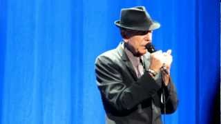 Leonard Cohen quotA Thousand Kisses Deepquot Brooklyn NY December 20 2012 [upl. by Giselbert]