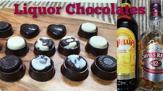 Liquor Chocolate  Special Homemade Liquor Chocolates Recipe  RumScotchCoffee Liqueur Chocolates [upl. by Rolo]