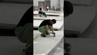 Followup process of producing and installing concrete landscaping panels concretelandscape [upl. by Gnous]