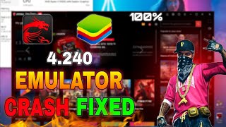 BLUESTACKS 4 amp MSi 4240 CRASH FIXED✅ FREE FIRE pc STUCK PROBLEM SOLVED 💯 EMULATOR CRASH SOLVED [upl. by Kinata181]