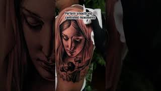 How to make shading using 3rl  Tattoo virgin tattoo shading learn 3rl portrait tips how [upl. by Isle]