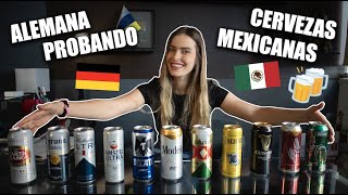 🇩🇪ALEMANA probando CERVEZAS MEXICANAS termino borracha🍻🇲🇽 [upl. by Sharona]