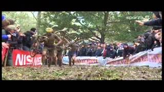 Cyclocross Oudenaarde Koppenberg  2008  Sven Nys rijdt vinger uit de kom [upl. by Schrader19]